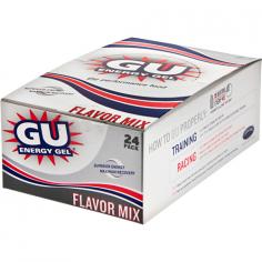 Can't decide what flavor to get? No worries, this assorted pack features different flavors of GU Energy Gel for you to boost your performance. Providing just what you need for premium exercise fuel with none of the extras that slow you down, GU Energy Gel is simple to take, simple to digest and great tasting. GU takes you where you want to go, fast. Whether you're just getting ready for competition or are already in the heat of battle, your body needs fuel-quick. GU Energy Gel is available in multiple flavors with varying caffeine content so you're sure to find a favorite that will push you to the next level. Launched in 1991, the world's first energy gel is still the most efficient sports fuel available today. GU's carbohydrate blend delivers high-quality, easily-digested and long-lasting energy for athletes in every sport and at all levels. For optimum results, always drink at least 24-30 ounces of fluid per hour during training and racing. Exact GU intake depends on the intensity of your pursuit and your body weight and fitness level. The fitter you are and the more efficient your metabolism, the more GU you can eat each hour, up to approximately 340 calories every 60 minutes. GU Energy Gel packs 100 calories into every packet. 100 calories is an ideal serving size to suck down 15 minutes before training or racing in order to top off your electrolyte and glucose stores, followed by one every 30-45 minutes along the way, washed down with a few sips of fluid. GU Energy Gel is kosher and gluten free. In this 24 pack, you will receive an assortment of GU Energy Gel. The exact contents of this variety pack cannot be guaranteed. We apologize for any inconvenience or confusion.