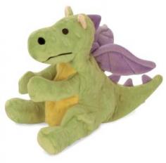goDog Dragons Large Lime with Chew Guard Technology Tough Plush Dog Toy