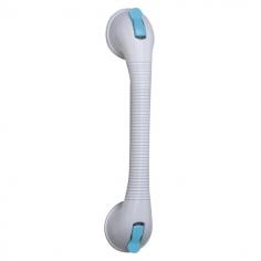 The original Suction Grab Bar is the revolutionary new way to have a secure grip whenever you need it. It attaches easily to any smooth surface and is especially useful in a bathroom. The Suction Grab Bar installs instantly, and then grips like it's bolted down to help prevent dangerous falls. The two powerful suction grips are strong enough to provide the grip you need to securely enter or exit the bath tub or shower, or just about anywhere you need a hand. It's just as easy to remove as it is to install. To remove the handle, just unlock the switch and now you can move it to any location. Because the grab bar portable suction cups are not screwed into the surface, they are perfect for renters, traveling or visiting. You can easily attach a portable grab bar to any smooth surface that may be damaged by drilling holes such as glass, marble and tile. Take your grab bar when staying in hotels or as a guest in a friend's home. It quickly attaches to a wall and just as quickly comes off to pack in your suitcase. Also use a portable grab bar to help determine the best location for a permanent grab bar without drilling trial holes.
