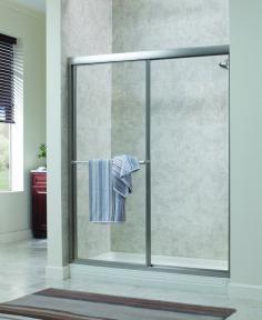 Tides 48" x 70" Framed Bypass Shower Door Bring fresh appeal to your bathroom with a Tides Collection framed pivot door. Starting with tempered safety glass surrounded by an elegant frame with integrated door handle, Tides pivot doors feature a full length magnetic strike for an optimal shower seal. For your convenience, Tides pivot doors can be installed with a right or left hand swing orientation depending on your needs. In addition, the Tides pivot door design provides for up to a &frac12;" adjustment allowance for out of square walls. Whether you are designing a new bathroom, or renovating your current one, a Tides Collection pivot door will complement your space beautifully. Tides pivot doors are covered under the WAMM - We All Make Mistakes program. Foremost TDSS4870 Features: Tempered safety glass An attractive rounded header adds subtle sophistication Features a sturdy and stylish towel bar on the outside panel with a sleek knob on the inside panel Up to 3/4" adjustment allowance for out of square walls Tides sliding doors are covered through the WAMM program for mistakes cutting headrails, bottom tracks and thresholds during installation Clear Shield&trade; clean glass technology resists staining from hard water deposits, surface corrosion, staining and discoloration ClearShield does not support growth of bacteria, making our shower doors much easier to clean compared to untreated glass - and eliminates the need for harsh and abrasive cleaning products Foremost TDSS4870 Specifications: Height: 70" Frame Type: Framed Material: Tempered Glass Door Type: Bypass Door Installation: Reversible (Left or Right) Country of Origin: US Product Weight: 57.4 lbs. Foremost WAMM Program: The WAMM Program: We all Make Mistakes! Cut the Header just a bit too short? Things happen. Foremost understands. With our pledge to superior customer service for all of your shower enclosure needs. We offer WAMM program. Make a mistake and give us a call. Offer applies to head rails, bottom tracks, and thresholds that have been cut incorrectly. Our customer service team will work with you to resolve your issues.
