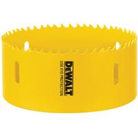 Dewalt, D180076, Hole Saws, Bi-Metal, Drilling Accessories, 4-3/4 Inch, Bi-Metal 4-3/4" Bi-Metal Hole Saw The Dewalt 4-3/4" Bi-Metal Hole Saw Is An Extremely Durable And Useful Attachment. Use This To Increase Your Cutting Efficiency And Decrease Your Work Time. Superior Build Quality Means You Will Use Less Blades On Your Jobs. A Must Have For Any Professional Or Do-It-Yourselfer. Features: Double Tooth Design Strengthens Each Tooth For Longer Life And Improved Durability - Sharper Tooth Geometry Cuts Material Faster For Faster Drilling - Thick, Hardened Backing Plates Prevent Thread Stripping - Deep Cut Style Holes Saws Will Cut 2X Material In 1 Pass - Increased High Speed Steel Height (Highest In The Industry) Improves Hole Saw Durability - Specifications: Hole Saw Size: 4-3/4" - Max Speed: 70 Rpm - Dewalt Is Firmly Committed To Being The Best In The Business, And This Commitment To Being Number One Extends To Everything They Do, From Product Design And Engineering To Manufacturing And Service.