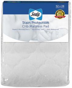 Keep your baby's mattress and bedding cleaner longer with the featured repel and release technology. With the SecureStay stretch skirt for a perfectly snug fit, mattress pad will stay in place. The quilted top will feel comfortable and soft to baby.