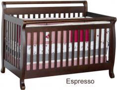 Everyone loves sweet serenity. That's why everyone loves Emily. The Emily Crib is a safe place for baby to dream. And in a few simple conversions, it becomes a toddler bed or daybed. With wooden bed rails, it's a full-sized bed! That's endearing. That's Emily. Metal mattresss support that can be adjusted to 4 levels to adjust to your growing baby Toddler guard rail kit included to easily convert crib to toddler bed for extended use Footboard and headboard included to convert to full size (full size rails M4799 sold separately) Stationary side crib with no moving parts Lead and phthalate safe Non-toxic finish Made of solid New Zealand Pine wood from sustainable forests JPMA certified 1 year warranty Overall Dimensions: 54.5"(L) x 34.5"(W) x 41.875"(H) Interior Dimensions: 52.375"(L) x 28"(W) Front Rail Height: 35", Back Rail Height: 41.875" Slat Strength: 135 lbs. Product Weight: 50.5 lbs.