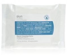 Your Skin's Pal You can now keep your skin purified and feeling fresh with Skyn Iceland Glacial Cleansing Cloths with Biospheric Complex. This non-drying formula assists in thorough cleansing and soothing of your skin especially while on-the-go. In addition, it avoids leaving behind residues thus giving you a healthy and happy skin. Helps easily get rid of makeup, excess oil and skin impurities Avoids leaving your skin feeling tight or sticky Can be used either during travel or for everyday use This formula assists in detoxifying stressed skin and is gentle on your skin. Likewise, this formula also helps retain the natural moisture of your skin. Just For You: All skin types A Closer Look: Skyn Iceland Glacial Cleansing Cloths with Biospheric Complex is a detoxifying cleansing solution that's infused with Icelandic glacial waters and botanical ingredients that aid in fighting inflammation and revitalize your skin. The presence of cucumber and cornflower extracts assist in softening and toning your skin. You Won't Find: Parabens, sulfates, petrochemicals, phthalates and triclosan Get Started: Rub the sides of the cloth together to create a rich, foaming lather and gently sweep it across your skin.