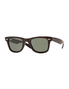 Amidst a sea of newcomers, Ray-Ban sunglasses stand out. Their legendary status was first cemented in 1937 with the introduction of sunglasses built for U.S. fighter pilots: the Aviator. Then came the Original Wayfarer-simply the most recognizable style in the history of sunglasses. And now, you can get these iconic shades in a wide range of styles and colors. The Ray-Ban Original Wayfarer Sunglasses are the most recognizable style in the history of sunglasses. Initially introduced in 1952, the Wayfarer's distinctive shape sporting the Ray-Ban signature logo became an instant hit signifying style and personality through the unmistakable Wayfarer look. Now these classic sunglasses feature G-15 lenses with color sensitivity similar to the human eye, absorbing 85% of visible light and transmitting color like our eyes do for more natural vision. All Ray-Ban sunglasses include a storage case and cleaning cloth. Medium-large fit. Made in Italy. Classic Wayfarer stylingG-15 lenses Acetate frames Ray-Ban signature logo on the temples Includes storage case and cleaning cloth Manufacturer model #: RB2140.