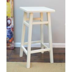 Give your dining space the design of a traditional tavern-style with the O'Malley Pub Counter Stool. This pub stool is a contemporary styled seat designed with comfort in mind. This wood stool has a generously sized seat for comfort with a compact size to fit anywhere in the home. Handcrafted from 100% solid select imported hardwood with a multi step antiqued finish and lightly hand rubbed edges, this counter stool will add a rustic charm anywhere in the home! Comes in antique white. Assembly level/degree of difficulty: No Assembly Required.