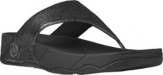 The FitFlop Lulu Shimmersuede is a casual women's thong style flip flop sandal in sparkling shimmersuede. The first FitFlop sandal was sold in 2007, after Marcia Kilgore (beauty industry entrepreneur and multi-tasking mum) collaborated with expert biomechanists, Dr David Cook and Darren James. FitFlop Lulu Shimmersuede Black Suede Women's Sandal Features include: Suede upper Original Microwobbleboard midsole Generous fit APMA Seal of Acceptance, for footwear found to promote good foot health Softly padded, super comfy microfibre-lined upper Biomechanically engineered, comfortable sandals Built-in arch contour FitFlop multi-density midsoles, inspired by our Non-Stop Ergonomix philosophy, are biomechanically engineered to diffuse pressure and provide instant relief to your feet. Classic FitFlop footwear is built on Microwobbleboard midsoles which can help diffuse underfoot pressure and absorb shock.