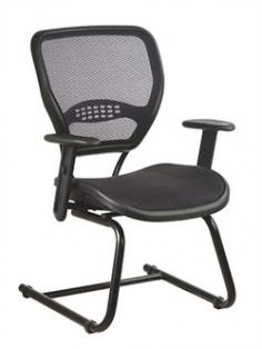 Add top-notch comfort to your reception area or office with this contemporary Air Grid visitor's chair. In black. Product Features: Gunmetal finish adds a modern touch. Air grid seat and back provide proper ventilation. Built-in lumbar support takes the strain off your back. Adjustable angled arms create a custom feel. Heavy-duty base ensures premium durability. Product Details: 37.25H x 26.5W x 27D Assembly required Manufacturer's 5-year limited warranty Model no. 5565 Promotional offers available online at Kohls.com may vary from those offered in Kohl's stores. Size: One Size. Gender: Unisex. Age Group: Adult. Pattern: Solid.