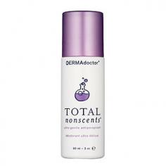 Total Nonscents Ultra-Gentle Antiperspirant is a soothing roll-on mild enough for ultra-sensitive skin and effective at providing protection against odor and wetness. It's ideal for everyone and those who normally are unable to use antiperspirants or deodorants, including those prone to eczema and atopic or contact dermatitis. Its water-based formula won't cause stinging, burning or itching and it's so gentle it can be used right after shaving. Total Nonscents provides antiperspirant action yet it's less likely than other antiperspirants to plug pores, aggravate razor burn, or cause acne and shaving bumps. The quick-drying formula won't leave a white residue on skin or clothing. How to use: Shake well before using. Apply to clean, dry underarm skin. Brand: DERMAdoctor. Style Name: DERMAdoctor 'Total Nonscents' Ultra-Gentle Antiperspirant. Style Number: 129491.