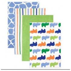 Bundle your little joy in cozy comfort with the Luvable Friends Flannel Receiving Blankets with Gift Ribbon in Blue Rhinos. This 4-pack of blankets come in adorable patterns ready for you to swaddle your littlest. They're lightweight and make a perfect privacy-throw for breastfeeding; a play mat for tummy time and a shield over the stroller to protect from the sun or cool breeze. These would be a welcomed gift for any new parents. Color: Captains Blue. Gender: Male.