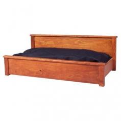 Dogs will love the comfortable design of the 2 Day Designs Standard Dog Bed. This bed features a smooth, raised pine wood design and a warm, hand-rubbed finish. Its sturdy build offers a cozy and enclosed area for your pet to rest and relax. About 2 Day Designs: Some 800,000 oak barrels are produced annually, many of them ending up in gardens as planters, some are simply destroyed. 2 Day Designs estimate that they have saved approximately 15,000 barrels from this ultimate end. From wine racks to occasional tables, they have developed over 50 items for this collection. Many of the products bear the branding and vineyard handling markings, as they were used in wine production. Color variation, distressing, and wood character are key elements in this handmade furniture line. 2 Day Designs prides themselves in enhancing wood's natural character with hand distressing, sanding, and seven different finish options. Circle saw marks are welcome! Some of their barrel products may even have visible numbers or writing on them from their previous lives in vineyards. Just like them, their products have a story to tell. Each product may vary slightly from the images shown. This is simply due to the nature of the resources. Reclaimed resources sometimes appear to have "imperfections," these are unique product characteristics. It is part of each item's story. They have become repurposed. 2 Day Designs is proud to continue their recycling heritage that began in 1993. It began with countless reclaimed white oak wine barrels, shipping crate pallets, and sawmill off-fall. They are proud of their record and commitment, and they ask for your help in protecting America's precious recourses whenever possible. Rustic dog bed made from hand sawn pine Hand rubbed finish Offers a stable and durable sleeping area Made in the USA Dimensions: 16H x 38W x 30D inches