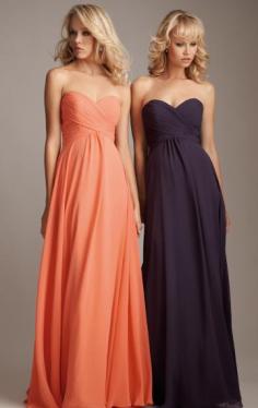 Beautiful Floor length Orange Grape Bridesmaid Dress from marieaustralia.com