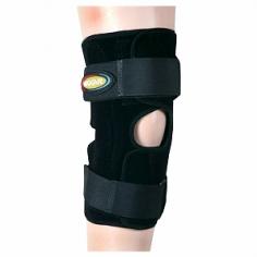 Includes incorporated doughnut-shaped silicone insert for increased stability and better compression. Provides maximum all-way compression support and protection for the knees. Increases circulation and reduces swelling. Wrap-around model offers easier application and removal over clothing and tender or injured knees. Has an improved dual-pivot metal hinge which adds stability strength and helps prevent hyperextension. Additional patella buttress protects and stabilizes kneecap. Terry Cotton Lining helps minimize sweating and allergic skin reactions. Highly recommended by doctors for use during rehabilitation and treatment after surgery and serious knee injuries. Available Color: Black. Size: 2XL.