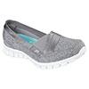 Keep up the pace in style and comfort with these women's Skechers EZ Flex 2 Fascination shoes. SHOE FEATURES Memory Foam cushioned comfort insole Elastic gore for easy on, off EZ Flex 2 design flexible traction outsole SHOE CONSTRUCTION Fabric upper Fabric lining TPR outsole SHOE DETAILS Round toe Slip-on Memory foam padded footbed Box ID: 923 Size: 9. Color: Grey. Gender: Female. Age Group: Kids. Pattern: Solid. Material: Foam.