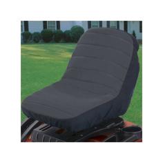 Protect the Sea on your new tractor, or give new life to your old Sea with this weather-resistant Sea Cover. The heavy-duty material is specially treated to guard against the damaging effects of UV rays and provide Optima water repellency. The hem contains an elastic shock cord for a quick and secure fit, and the Sea cover adds exTR cushioning for comfort. On the back of the Sea are handy gear and tool pockets that you'll appreciate when it's time to tighten or loosen a mower component and you're far away from your garage. Fits seats with backrests up to 15" high. There is a one-year manufacturer's warranty on the weather-protected fabric. Color: Black.