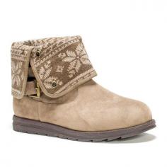 Stylish, savvy and specatular, these women's MUK LUKS ankle boots are top notch. SHOE FEATURES Fairisle fold-over design Buckle strap detail SHOE CONSTRUCTION Faux-suede upper Fabric lining EVA midsole TPR outsole SHOE DETAILS Round toe Pull-on Padded footbed Promotional offers available online at Kohls.com may vary from those offered in Kohl's stores. Size: 9. Color: Brown. Gender: Female. Age Group: Kids. Pattern: Pattern. Material: Fauxsuede.