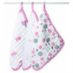 Each wash are extremely gentle on delicate baby skin getting softer with each wash The generous size of each washcloth makes bathing quick soft and easy and the at attached loop lets you hang the cloth to dry to avoid wet tub-side heaps These long-la.