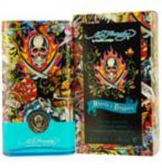 Ed Hardy Hearts & Daggers Cologne by Christian Audigier, If your man is trendy and lives on the edge he is sure to love this spicy woody fragrance for men. Designed by the vintage tattoo artist and trendy clothing designer, the fragrance is modern and upbeat. Top notes are anjou pear, basil, martini accord, with a heart of white pepper, papaya, rosemary. The base is sexy and manly using notes of katsura wood, suede, patchouli and sandalwood.