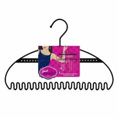 Hang It is an exciting and efficient new solution for organizing your jewelry. All the utility of your every-day clothing hanger, but built for jewelry. Features: -Efficiently stores earrings, necklaces, bracelets and rings-Keeps Jewelry separated,.