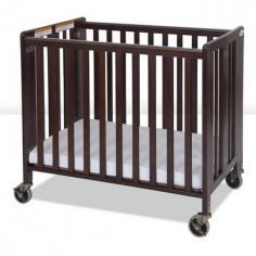 Folding compact crib fits doorways and stores easily Antique cherry finish over responsibly harvested wood4-inch non-marking super-quiet casters Includes 2-inch foam antimicrobial mattress39.6L x 26W x 36.25H inches. The term convenient doesn't cut it. The Foundations HideAway Folding Compact Crib - Antique Cherry is highly functional incredibly versatile and surprisingly affordable. This classic slat-style solid wood crib folds up and stores easily in a closet or storage room. And thanks to its compact size it also fits through doorways when fully assembled! The fixed-side crib is crafted with responsibly harvested wood and features a rich antique cherry finish. High-quality very quiet 4-inch casters won't mark your floors as they provide exceptionally smooth movement in the face of constant use. Offering cozy comfort the included Professional Series antimicrobial foam mattress measures 2 inches thick. Sleeping surface measures 38L x 24W inches. The crib construction complies with PEFC certification for safe and responsible wood harvesting which means you're supporting appropriate environmental practices when you purchase this crib. About FoundationsFoundations is a brand focused on the absolute safety and well being of all children and their products show it. Though used throughout the world by commercial customers Foundations products extend to use in the home as well. All Foundations products meet mandatory safety standards published by the Consumer Products Safety Commission as well as all voluntary standards published by ASTM. Additionally Foundations ensures that all their products meet the CPSC CFR 1633 Fire Standard.