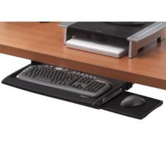Easy to install and easy to customize! Ergonomic keyboard drawers help you find your comfort zone. Tray installs at three different heights for preferred work position.