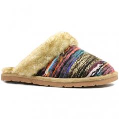 Featuring a dash of color and lined with premium faux fur this durable pair boasts unparalleled coziness. The flexible rubber sole promises slip-resistant steps. Â Textile upper Faux fur lining Rubber sole Imported