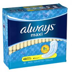 Always Regular Maxi Pads offer superior protection, handling your flow and keeping you feeling clean and fresh. Always has channels that direct moisture along the length of the pad and away from the edges. The Dri-Weave top sheet helps keep the surface of the pad dry, and the flexible wings wrap around your panties, protecting your clothing from accidents. 48 Count.