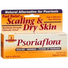 Boericke and Tafel Psoriaflora Topical Cream Description: The Natural Alternative for Psoriasis Maximum Strength Formula Pleasant Odor Won't Stain Clothes or Skin Fast Relief for Scaling and Dry Skin. Safe for Long-term Treatment. Psoriaflora Cream is a unique alternative pharmaceutical preparation that provides relief for the symptoms of psoriasis. Psoriaflora's maximum strength formula is backed by clinical research proving its effectiveness in relieving the scaling redness dry skin and itching associated with psoriasis. In a 12 week study of 433 patients 81.8% of these patients demonstrated significant improvement or disappearance of scaling and flaking skin. Unlike coal tar products Psoriaflora is pleasant to use. It has a light pleasant odor and will not stain skin or clothing. Psoriaflora does not contain Salicylic acid that can cause adverse reactions or interact harmfully with other medications. Free Of Free of animal by-products. Disclaimer These statements have not been evaluated by the FDA. These products are not intended to diagnose treat cure or prevent any disease. Product Features: Boericke and Tafel Psoriaflora Topical Cream Directions For Adults and Children 2 years of age and older: (For children under 2 consult a doctor). Apply to affected skin area up to 4 times daily. Rub in gently. Store at room temperature out of direct sunlight. Ingredients: Berberis aquifolium Tinture 10%. Warnings For external use only. Avoid contact with eyes. If condition worsens or does not improve after regular use of this product as directed discontinue use of this product and consult a doctor. In case of accidental ingestion seek professional assistance or contact a Poison Control Center immediately. Ingredients: Berbens aquifolium tincture 10%.Size: 1 OZPack of: 1Product Selling Unit: each