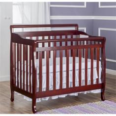 This space-saving mini-crib from Dream On Me converts to a daybed or a twin-size bed for a simple solution for a smaller crib area. Product Features: Adjustable three-position mattress support ensures child's comfort. Nontoxic finish offers protection from harmful chemicals. Two non-drop side rails keep little one secure and safe. Product Details: 37.5H x 28W x 39.5D Fits a standard Dream On Me crib mattress (not included) Twin frame not included Wood Some assembly required Manufacturer's 30-day limited warranty Model numbers: Cherry: 626-C Espresso: 626-E Black: 626-K Natural: 626-N White: 626-W Promotional offers available online at Kohls.com may vary from those offered in Kohl's stores. Size: One Size. Color: Brown. Gender: Unisex. Age Group: Infant. Material: Wood.