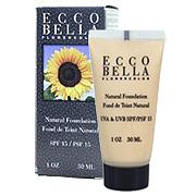 Ecco Bella FlowerColor Natural Foundation SPF 15 Natural Description: UVA and UVB SPF/PSF A Foundation Skin Treatment and Sunscreen in One SPF 15 It Feels Good on the Skin Glides on sheer. Its aloe based and feels weightless but provides excellent moisture retention and coverage. It improves the look and feel of the skin with its naturally derived healthy ingredients. Gentle to those with sensitive skin. Holistic Doctor Approved. Free Of Animal testing/ingredients. Disclaimer These statements have not been evaluated by the FDA. These products are not intended to diagnose treat cure or prevent any disease. Product Features: Ecco Bella FlowerColor Natural Foundation SPF 15 Natural Directions Apply before sun exposure. Ingredients: Organic aloe vera gel glycerine isopropyl palmitate (from palm wax) saccharide isomerate (natural sugar) organic sunflower oil tea palmitate (from palm wax) kaolin magnesium silicate (a natural mineral) organic extracts of chamomile calendula cetyl alcohol (emulsifier) lecithin flower wax iron oxides tocopherol (vitamin E) retinyl palmitate (vitamin A) phenoxyethanol. Warnings For external use only. UV exposure from the sun increases the risk of skin cancer premature skin aging and other skin damage. Wear protective clothing and use a sunscreen. When using this product keep out of eyes. Rinse with water to remove. Ingredients: Puified water titanium dioxide glycerine isopropyl palmitate (from palm wax) organic aloe vera gel saccharide isomerate (natural sugar) organic sunflower oil tea palmitate (from palm wax) kaolin magnesium silicate ( a natural mineral) organic extracts of comfrey chamomile St. Johns wort calendula cetyl alcohol (emulsifier) lecithin iro