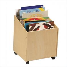 Guidecraft - Storage Bins - G6429 - This Big Book Storage Box features casters for easy mobility, center dividers for separating items, and a handy size for both adults and children to gain access. Baltic birch construction with a Smooth, natural finish looks great in the home or learning center. Heavy duty, dual-wheeled casters for mobility. Care Instructions: To clean your product, use mild soap and water on a damp cloth. Do not use window cleaners or cleaning abrasives as they will scratch the surface and could damage the protective coating. Specifications: Dimensions: 21.75 H x 16.5 W x 17.75 L Weight: 18 lbs.