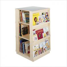 Dimensions: 25W x 25D x 44H inches. Constructed of birch. 4 spacious sides of shelved storage. Ideal for books, magazines, toys, games, and more. Neutral natural UV finish. Bring the class to you, or take big books to class! The Guidecraft 4-Sided Library Bookcase has storage for big books on all four sides, accessible to all children. This durable unit features a smooth UV finish and rugged, Baltic Birch construction. Heavy-duty, dual-wheeled casters make it easy to move from place to place, even when loaded. The flat shelves are adjustable in height. Keep your child's books organized with this convenient storage solution! About GuidecraftGuidecraft was founded in 1964 in a small woodshop, producing 10 items. Today, Guidecraft's line includes over 160 educational toys and furnishings. The company's size has changed, but their mission remains the same; stay true to the tradition of smart, beautifully crafted wood products, which allow children's minds and imaginations room to truly wonder and grow. Guidecraft plans to continue far into the future what they do best, while always giving our loyal customers what they have come to expect: expert quality, excellent service, and an ever-growing collection of creativity-inspiring products for children. Organizing your child's book collection is a simple matter with this four-sided bookcase. Crafted from solid wood, this durable bookcase allows you to store books on all four sides so that kids can quickly and easily find what they are looking for. This bookcase is easy to transport from one spot to another, thanks to four heavy-duty casters. Each shelf can be adjusted up or down to accommodate various book sizes. An all-natural neutral finish makes this bookcase a good match for nearly any d&Igrave;&copy;cor.