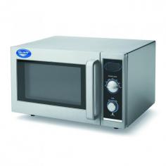 This Commercial Microwave Oven (40830) from Vollrath has 1,000 watts of output power to handle all the microwaving needs of your commercial operation. The microwave oven features a stainless steel interior and exterior, so its easy to keep clean and durable to handle the rigors of everyday commercial use. This commercial microwave oven has manual controls and six power levels to choose from when microwaving food with different cooking requirements.