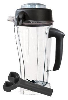 Replacement dry grains pitcher for Vita Mix blender. BPA-free plastic body. Simulates the motion of kneading. Hardened stainless steel blades. 32-oz. capacity. Having multiple mixers is not only a hassle, it opens the door to inconsistent recipes and lost productivity, so keep all your kitchen ducks in a row by being able to swap out a standard container for the Vita Mix 32 oz. Dry Grains Container with Recipe Book. Designed to handle dry grains and simulate the motion of kneading, this handy blender companion lets you move seamlessly from one prep task to another with this convenient container. If you're not sure how to make the most of it, open up the included recipe book and let the pros show you how it's done. About VitamixA four-generation family business, Vitamix remains more dedicated than ever to helping its customers prepare healthy natural foods quickly, conveniently, and with delicious results. Today the family tradition of continual innovation is still going strong, and every machine is still built by hand in the USA. Through listening to its customers, Vitamix has ensured that its renowned products remain the most reliable blenders in the world. In the 1940s, Vitamix's president would speak with customers on the phone to help them knead bread dough in their Vitamix machines. In 1969, Vitamix responded to customer requests by introducing the first blender that could grind grain, handle hot soups, and blend ice cream. Today, gourmet restaurants and home cooks around the world depend on Vitamix machines to create foods that delight the soul and heal the body.