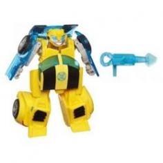 This classic Transformers character converts easily for the youngest kids. It just takes one easy step for your little one to convert this heroic Bumblebee figure from robot to sports car mode and back! He comes with a jackhammer that attaches to the hood of the car in vehicle mode. No matter what dangers await, this Bumblebee figure is ready to be a hero with your little hero! Hasbro first started in 1923. Hasbro, Inc. is a worldwide leader in children's and family leisure time products and services with a rich portfolio of brands and entertainment properties that provides some of the highest quality and most recognizable play and recreational experiences in the world. Hasbro is a brand-driven, consumer-focused global company, Hasbro brings to market a range of toys, games and licensed products, from traditional to high-tech and digital, under such powerful brand names such as GI Joe, Transformers, Playskool, Nerf, Star Wars, Clone Wars, X Men, Playdoh, Mr Potato head Lite Brite and SpongeBob. Playskool and all related characters are trademarks of Hasbro.