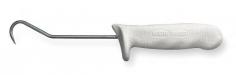 Hook, Node Hook, Length (In.) 6, Blade Material High Carbon Steel, Sanitary Polypropylene Handle, White, NSF Certified Yes