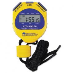 We at Early Childhood Resources (ECR) are committed to developing and distributing only the highest quality furniture, classroom equipment, and art products, ensuring that these products represent the maximum value in today's marketplace. Our focus and commitment continues to bring added value in features, functionality and performance while always offering optimal service. This kid-friendly stopwatch makes telling and measuring time easy to comprehend. Features include 0.01 second increments with calendar/date display and an alarm with hour chime/snooze setting. 12/24 hour time. Neck lanyard. Choking Hazard: Small parts. Not for children under 3 years. Country of Origin: China.