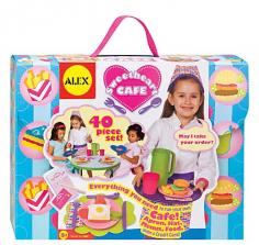 Your aspiring chef will have a ball running her own Sweetheart Café with this adorable ALEX Toys set. WHAT'S INCLUDED Waitress apron & hat Guest check pad & pencils 2 credit cards 2 cloth napkins 2 place mats 2 plates 2 cups 2 sets of utensils Pretend food PRODUCT DETAILS 40-piece set Ages 3 years & older Model no. 0A791W Promotional offers available online at Kohls.com may vary from those offered in Kohl's stores. Size: One Size. Gender: Female. Age Group: Kids.