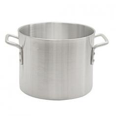 Thunder Group 60 Qt Aluminum Stock Pot, Silver - ALSKSP009This mirror-polished stock pot is an essential tool for cooking stews, stock, chili and other moist-cooked dishes. It features a heavy-gauge aluminum, which is responsive to temperature changes. Whether you are slowly simmering or rapidly boiling, this stock pot is designed for easy cooking