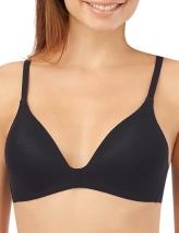 OnGossamer Mesh Wireless Uplift Bra (019753). This soft, light padded bra features seamless cups with a mesh overlay to give you a natural-looking lift and is wireless. The plunge style is excellent to wear with revealing tops. Made of 100% nylon. Contour, wireless cup shapes and supports with soft, light graduated padding along bottom of cup for a youthful and sexy appearance. Lightly padded for a natural-looking, modest shape and to enhance, not add size. Center panel - plunge, wide center panel. Covered elastic underband provides additional support. Seamed sides and back have semi-sheer mesh and feature sewn-on elastic for fit. Center pull elastic straps adjust in the back with coated metal hardware. Back coated metal hook-and-eye closure, see Fitter's Comments below for hook count. See matching OnGossamer Mesh Hi Cut Brief Panties 3012, OnGossamer Gossamer Mesh Hip Bikini Panties 3202 and OnGossamer Mesh Hip-G Thong With Contrast Trim 3522.