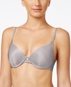 Smooth. So Smooth. Look smooth and sleek from any angle in the Smooth Comfort Demi Bra. The laminated wing construction smooths and eliminates bra lines. Satiny looking stretch foam cups for no show through. EmbeDDed underwire won't dig or poke. Demi cups create a sexy plunging neckline. Brushed inside for extra soft comfort. Super soft hook & eye. Two-tone adjustable straps. Features Comfortable side-smoothing wings Charm detail on gore Double hook-and-eye closure Fabric Content Body back lining - Elastane Foam face/back - 100% polyester Shoulder strap - Polyamide/elastane Color - Morning Fog with Stone Size - 32B Care instruction - Hand Wash