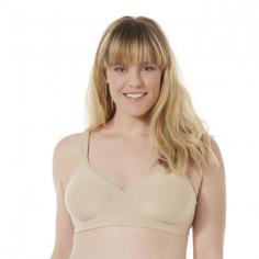 Start a revolution against uncomfortable bras with the Bali Women's Comfort Revolution Wirefree Bra (3463). This ultra-comfortable bra proves you don't need an underwire to look sexy. Contour wireless styling with light foam padding in a naturally rounded profile. It makes a fab t-shirt bra that goes up to a DD cup. Knit-in, soft comfort underband moves with you. Elastic along top of cups and sides and back for custom fit and a smooth look under clothes. The 1" wide, non-stretch padded shoulder straps are adjustable in the back and won't slip. Size: 40B. Color: Brown. Gender: Female. Age Group: Adult.