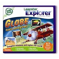 Join Reggie Rover and Sara Sahara on a globetrotting adventure. Go on missions, test your geographical knowledge or just explore as you build skills to join the elite LeapFrog Explorer. Play games that use actual photos to teach facts about the world. As you play, you can earn badges for your achievements which can then be converted into LeapWorld tokens where you can customise your eGlobe game. These tokens can also be redeemed in LeapWorld to play additional learning games, preview new video game trailers, create your own LeapWorld character or build a home. With Leapster Explorer the game dynamically adjusts the curriculum to the player's skill level so it's not too easy and not too hard. Parents can connect to the online LeapFrog Learning Path to see what their child is playing and learning as well as exploring ways to expand their child's learning journey. Teaches geography, world culture, map skills and animal facts Only for us with the Leapfrog Leapster Explorer system (available separately)