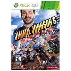 Multiplayer, Any Way You Like It: Jimmie Johnson s Anything with an Engine supports up to eight-player online multiplayer action, including ranked and private races, and up to four players in split-screen multiplayer as they battle for first place across the couch, around the globe or both simultaneously! Outlandish Vehicles: As players win cups in the Career Mode, they will unlock additional wild vehicles built in Jimmie s Workshop from unusual items such as shopping carts, recliners and cement mixers. Rock Em, Sock Em Action: Each vehicle features its own unique set of weapon mods comprised of powerful pneumatic side-rams, front firing missiles and rear-deploying mines, allowing players to knock out the competition by whatever means necessary. Over-the-Top Personas: As they progress, players will assume a wide variety of outlandish personas, such as Hazzard Mower, who uses his souped-up lawnmower to cut down the competition and Megaton, a former military officer who barrels around the track on a high-speed bomb. Huge Variety of Challenges: Players will drift and battle their way through six different game modes, including the one-on-one Duel mode and the intense head-on Matador mode, across ten distinct tracks elaborately staged as ruined cities, medieval lands or prohibition-era backwoods, each filled with tricky obstacles and triggered traps. ESRB Rating: EVERYONE 10+ with Crude Humor, Language, Mild Suggestive Themes, Alcohol Reference, and Mild Violence