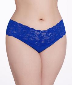 Never Say Never again. Plus size thong is fabricated from a soft and smooth cotton nylon blend. Mid rise rests at the hips. Wide stretch lace waistband flaunts sweet scalloped edges. Waistband dips in front for a sexy v-shape. Lace lays flat on the body. Cotton gusset.50% cotton, 28% polyamide, 12% elastane, 10% viscose. Hand wash cold, dry flat. Made in Italy. If you're not fully satisfied with your purchase, you are welcome to return any unworn and unwashed items with tags intact and original packaging included.