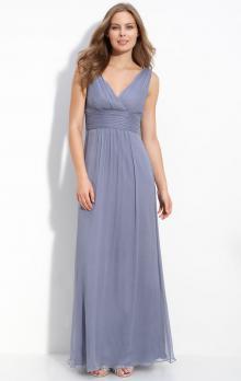 Beautiful Floor length Light Sky Blue Bridesmaid Dress BNNAJ0089