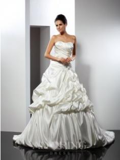 Ball Gown Cathedral Train Wedding Dress 51073