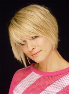 Short Hairstyle 100% Human Remy Hair Straight Natural Cheap Wig  12658464 - Women Wigs - cocowig.com