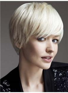 120% Short Straight Monofilament Top Lace Front Cap Human Hair  12686947 - Women Wigs - cocowig.com