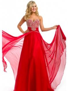 A-line Strapless  Appliqued Floor-length Chiffon Dress